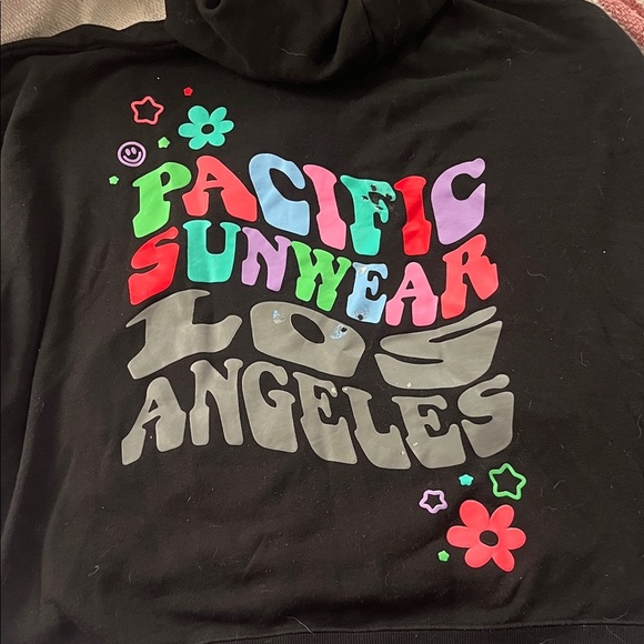 PacSun Black Hoodie with Colorful Accents - Picture 4 of 5